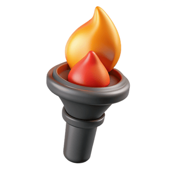 wonderful creative Culinary Torch Flame Close Up Isolated Element detailed png