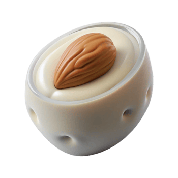 wonderful vintage Cultured Almond Milk White Liquid Isolated Transparent Background high resolution png