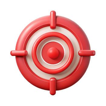 extraordinary classic Cyber Warfare Icon Red Target Cutout high resolution png