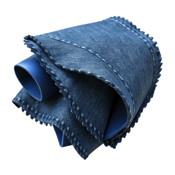 beautiful vintage Dark Blue Denim Fabric Frayed Edge Cutout genuine png