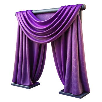 extraordinary classic Deep Purple Velvet Curtain Drape Cutout original png