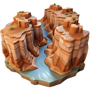 extraordinary contemporary Digital Canyon Panorama Transparent Element exclusive png