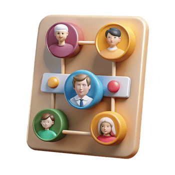 extraordinary artistic Digital Lineage Chart with Family Photos Cutout 4K png