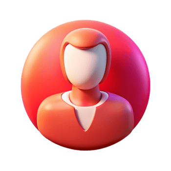 wonderful modern Digital Persona Logo Isolated with Red Gradient premium png