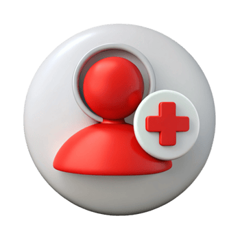 beautiful vintage Digital Persona Symbol Cutout with Red Cross premium png