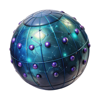 wonderful modern Digital World with Glowing Particles Isolated Element high quality png