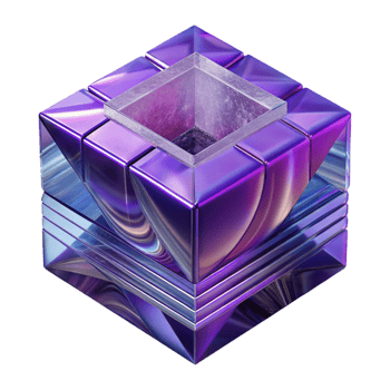 magnificent abstract Dimensional Shift Glitching Reality Purple Transparent Background premium png