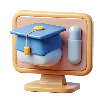 serene classic Distance Learning Platform Interface Isolated professional png