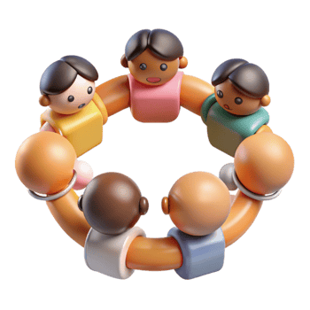 magnificent classic Diverse People Gathering in Circle Isolated exclusive png