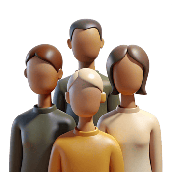 stunning abstract Diverse People Group Silhouette Isolated with Backlighting original png