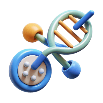 beautiful traditional Dna Molecule with Data Encryption Symbol Isolated exclusive png