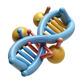vibrant abstract Dna Repair Mechanism Animation Transparent Background genuine png