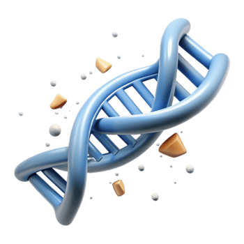 wonderful rustic Dna Strand Break Illustration Transparent Background original png