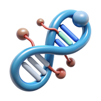 extraordinary creative Dna Strand with Data Storage Symbol Isolated premium png