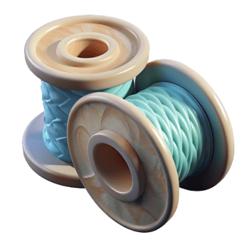 magnificent abstract D Printing Material Spools Transparent Background premium png