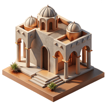impressive rustic Dynamic Architecture Isolated with Shadows original png