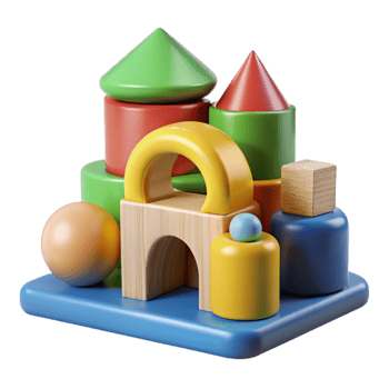 wonderful creative Early Childhood Education Toys Cutout premium png