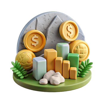 stunning vintage Ecosystem Services Valuation Isolated Monetary Figures 4K png