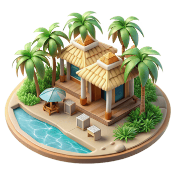 wonderful classic Eco Tourism Development Cutout Tropical Resort 4K png