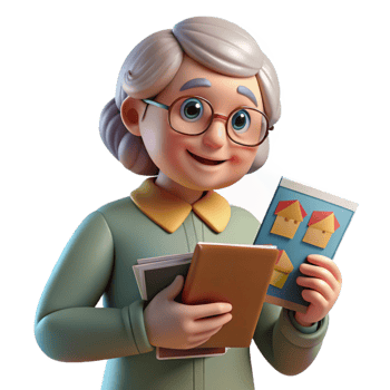 wonderful artistic Elderly Woman Sharing Memories Transparent Background original png