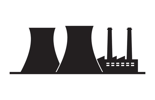 Power Industry Air Pollution Factory Emissions vector