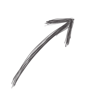 The Hand drawing arrow symbol icon for decorate.. png