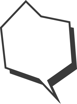 Comic speech bubble. Anime cloud. Cartoon balloon box with shadow effect. Cute graphic shape for sale design and banner png