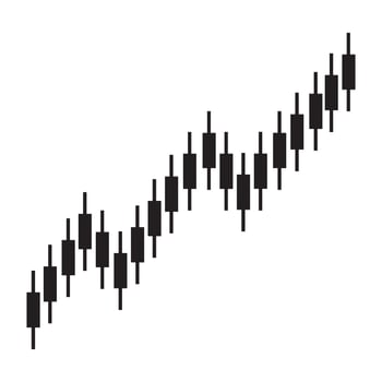 Rising Stock Market Graph Illustration Financial Growth Concept vector