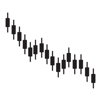 Bearish Candlestick Pattern Stock Market Trend Analysis for Investors vector