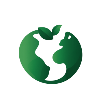Stylized globe with North America prominently displayed. png
