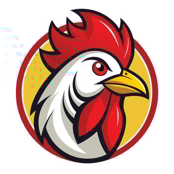 Rooster Logo for Mascot Character or Emblem with Simplified Shape vector