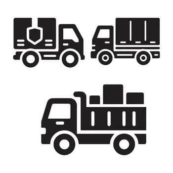 transport logo collection on white background. vector