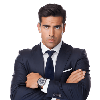 Businessman expressing frustration at work office environment emotional portrait stressful situation close-up view png