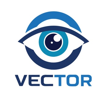 logo design for eye icon illustration vector