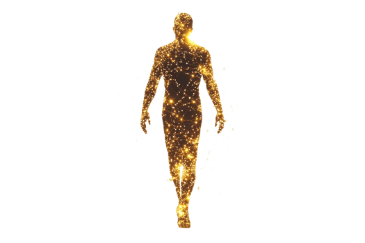 Walking through a galaxy of light and energy png