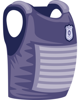 bulletproof police protection isolated png