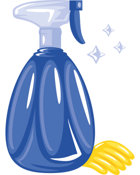 disinfectant spray and gloves png