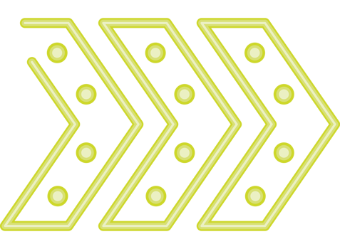 neon arrow direction indicator png