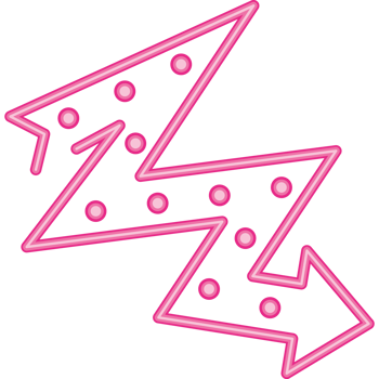 neon arrow pointing to the right design png