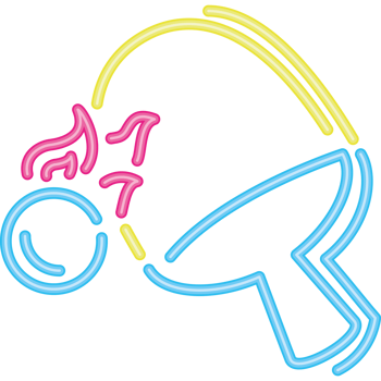 ping pong onfire sport neon style png