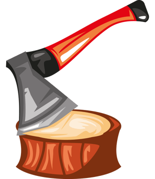ax and log woodcutter tool industry png