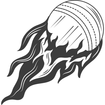 ball onfire cricket sport sketch style png