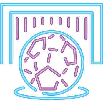soccer sport neon lighs icon png