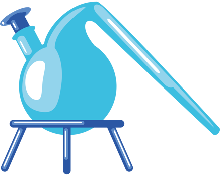 distillation flask chemical laboratory equipment png