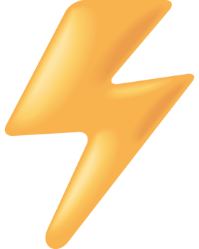 thunder ray golden color icon png
