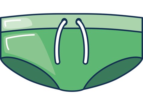 male swimsuit green summer clothes png