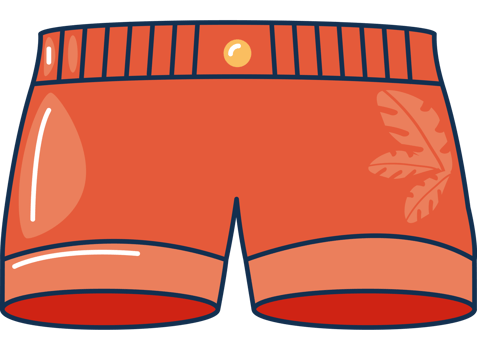 red male swimsuit summer clothes icon png