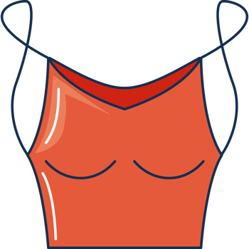 red blouse summer season clothes icon png