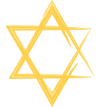 brush strokes yellow david star png