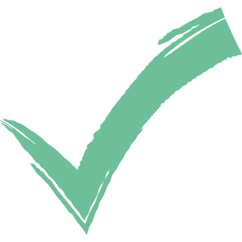 green check mark painted png